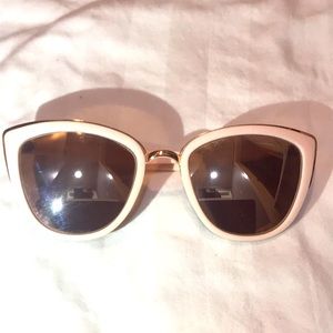 Rose gold sunglasses